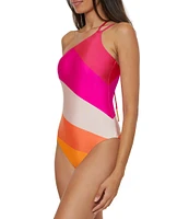 Trina Turk Sunburst One-Shoulder Bandeau One Piece Swimsuit