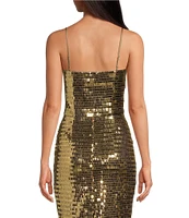 Trina Turk Tiny Bubbles Sequin Open Neck Coordinating Bustier Top