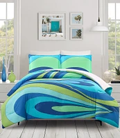 Trina Turk Wynwood Wave Print Comforter Mini Set