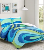 Trina Turk Wynwood Wave Print Comforter Mini Set