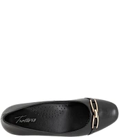 Trotters Dakota Leather Bit Buckle Pumps