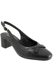 Trotters Dalani Leather Sling Pumps