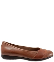 Trotters Danni Leather And Suede Flats