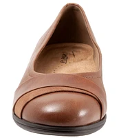 Trotters Danni Leather And Suede Flats