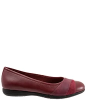 Trotters Danni Leather And Suede Flats