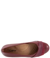 Trotters Danni Leather And Suede Flats