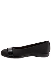 Trotters Danni Microfiber and Leather Flats