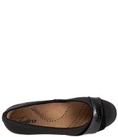 Trotters Danni Microfiber and Leather Flats