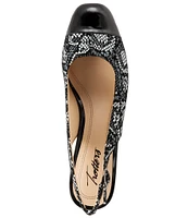 Trotters Dea Python Printed Leather Slingback Pumps