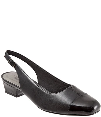 Trotters Dea Slingback Block Heel Pumps