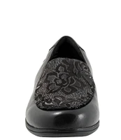 Trotters Deanna Leather Floral Print Loafers