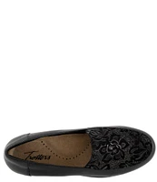 Trotters Deanna Leather Floral Print Loafers