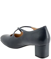 Trotters Demi Leather Cross Band Pumps