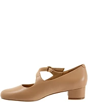 Trotters Desna Leather Asymmetrical Mary Jane Pumps