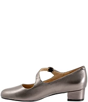 Trotters Desna Leather Asymmetrical Mary Jane Pumps