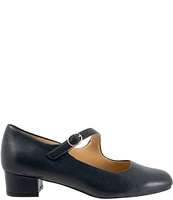 Trotters Desna Leather Asymmetrical Mary Jane Pumps