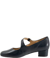 Trotters Desna Leather Asymmetrical Mary Jane Pumps