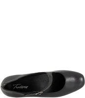 Trotters Desna Leather Asymmetrical Mary Jane Pumps