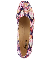 Trotters Doris Floral Printed Block Heel Pumps