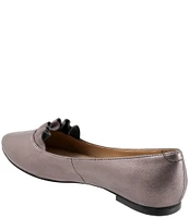 Trotters Elsie Leather Ruffle Flats