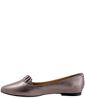 Trotters Elsie Leather Ruffle Flats