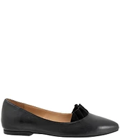 Trotters Elsie Leather Ruffle Flats