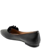 Trotters Elsie Leather Ruffle Flats