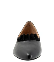 Trotters Elsie Leather Ruffle Flats