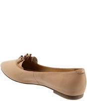 Trotters Elsie Leather Ruffle Flats