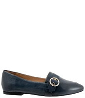 Trotters Emmett Leather Buckle Strap Flats