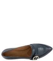 Trotters Emmett Leather Buckle Strap Flats