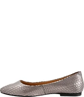 Trotters Estee Metallic Snake Print Flats