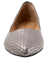 Trotters Estee Metallic Snake Print Flats