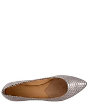 Trotters Estee Metallic Snake Print Flats