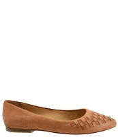 Trotters Estee Woven Nubuck Suede Flats