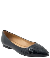 Trotters Estee Woven Nubuck Suede Flats