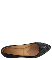 Trotters Estee Woven Nubuck Suede Flats