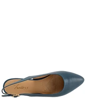 Trotters Evelyn Leather Sling Flats