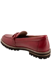 Trotters Fiora Leather Lug Sole Loafers