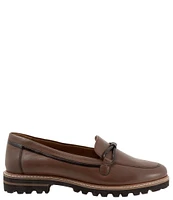 Trotters Fiora Leather Lug Sole Loafers