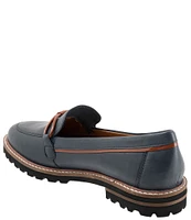 Trotters Fiora Leather Lug Sole Loafers