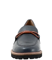 Trotters Fiora Leather Lug Sole Loafers