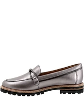 Trotters Fiora Leather Lug Sole Loafers