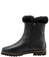 Trotters Forever Leather Faux Fur Lined Booties