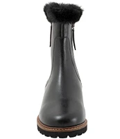 Trotters Forever Leather Faux Fur Lined Booties