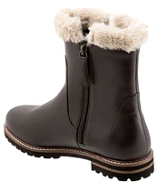 Trotters Forever Leather Faux Fur Lined Booties