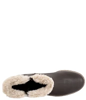 Trotters Forever Leather Faux Fur Lined Booties