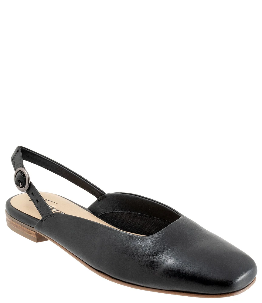 Trotters Holly Leather Slingback Flats