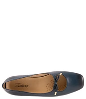 Trotters Honesty Leather Keyhole Bow Flats