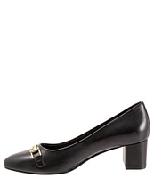 Trotters Kenzie Leather Bit Buckle Pumps